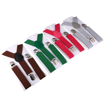 Vaikų petnešų segtukai su Y forma, reguliuojamas ilgis, elastinė juostelė, 3 segtukai, unisex