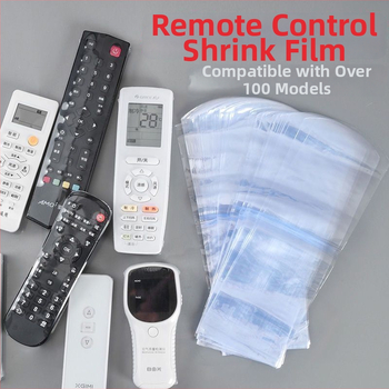 Universālais aizsargapvalks attālo vadības ierīcei no siltuma saraušanas plēves, caurspīdīgs, modelis Rsm2101050, plastmasa
