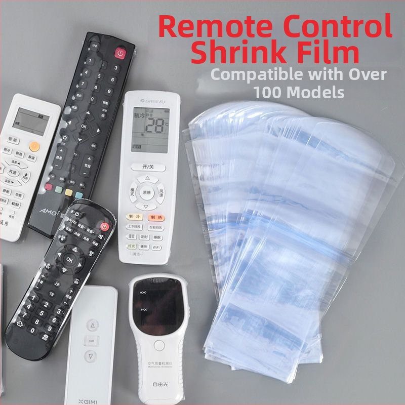 Universalus apsauginis dėklas nuotolinio valdymo pulteliui iš terminės susitraukiančios plėvelės, skaidrus, modelis Rsm2101050, plastikas