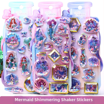 Telefono dėklas su 3D jūros princesės dizainu, lipduko dekoracija, atspausdintas šiaurietiško stiliaus