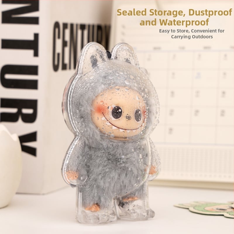 Independent Labubu 4.0 putekļu aizsargapvalks lellītei, PC materiāls, logotipa drukāšana, pielāgota apstrāde, BG0014