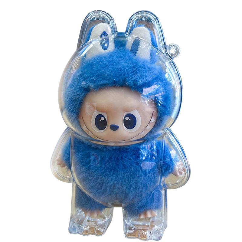 Independent Labubu 4.0 putekļu aizsargapvalks lellītei, PC materiāls, logotipa drukāšana, pielāgota apstrāde, BG0014