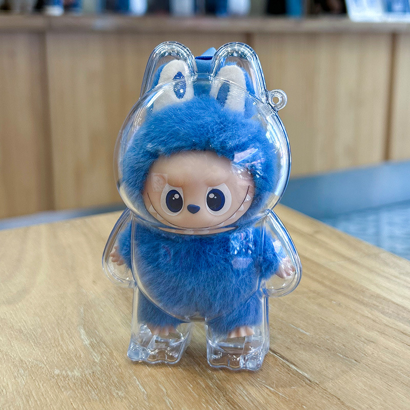 Independent Labubu 4.0 putekļu aizsargapvalks lellītei, PC materiāls, logotipa drukāšana, pielāgota apstrāde, BG0014