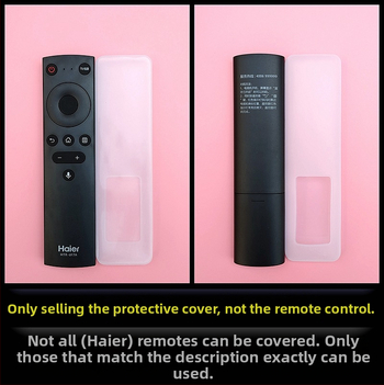 Silikona vāciņš Haier TV tālvadības pultij HTR-U17A – putekļu izturīgs, kritienu izturīgs un ūdensdrošs