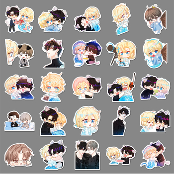 Set de stickere: sirene graffiti, impermeabile, ușor de lipit; Brand Poetry; Stil Lovable Wind; Tipărire offset