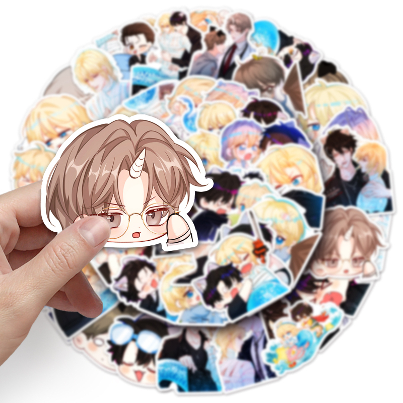 Set de stickere: sirene graffiti, impermeabile, ușor de lipit; Brand Poetry; Stil Lovable Wind; Tipărire offset