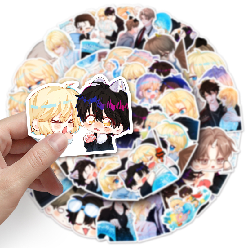 Set de stickere: sirene graffiti, impermeabile, ușor de lipit; Brand Poetry; Stil Lovable Wind; Tipărire offset