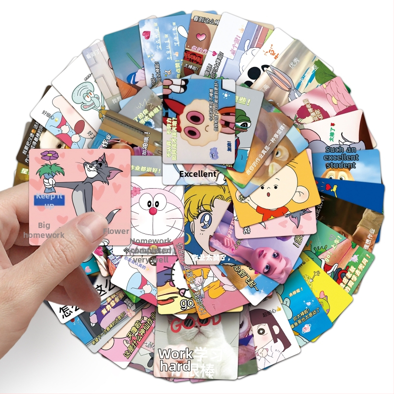 50 vnt graffiti lipdukų rinkinys puodelių, telefono dėklų ir užrašų knygų dekoravimui | Prekės ženklas Shi first; Serija Expression package series; Spausdinimo procesas: offset spausdinimas; Svoris: 30 g; Klijavimas: Taip