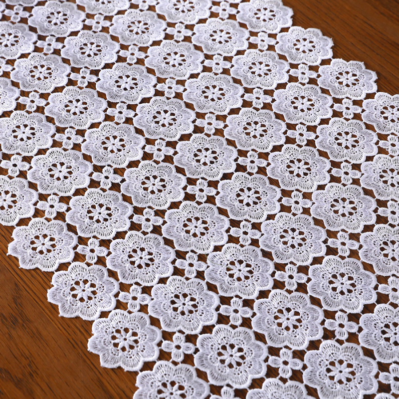 Знаме за маса в скандинавски стил, 100% полиестер, рисунка с растения и цветя, налична персонализация