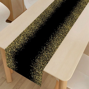 Пътека за маса за рожден ден – скандинавски стил, полиестер, 100% полиестер, пейзажен мотив, подходяща за хол, външни пространства и ресторанти