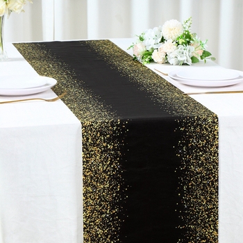 Пътека за маса за рожден ден – скандинавски стил, полиестер, 100% полиестер, пейзажен мотив, подходяща за хол, външни пространства и ресторанти