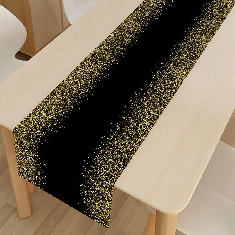 Пътека за маса за рожден ден – скандинавски стил, полиестер, 100% полиестер, пейзажен мотив, подходяща за хол, външни пространства и ресторанти