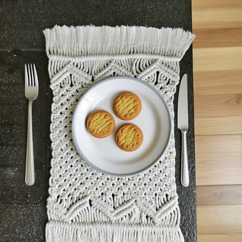 Ръчно плетени подложки за маса и покривка за маса, бохемски гоблени, памук 90–100% като основен компонент, 10% полиестер, марка Yichenlong