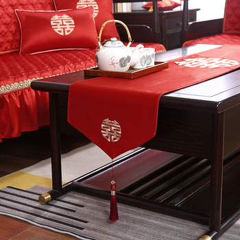 Сватбена дълга декоративна лента за маса, полиестерна тъкан, фестивален модел, марка Xinxin