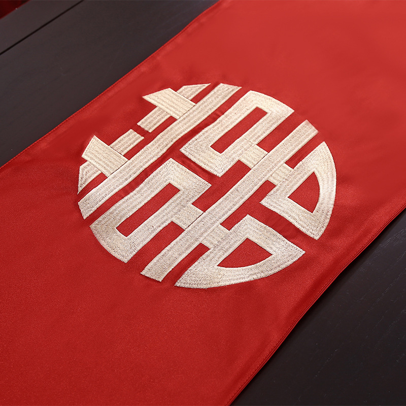 Сватбена дълга декоративна лента за маса, полиестерна тъкан, фестивален модел, марка Xinxin