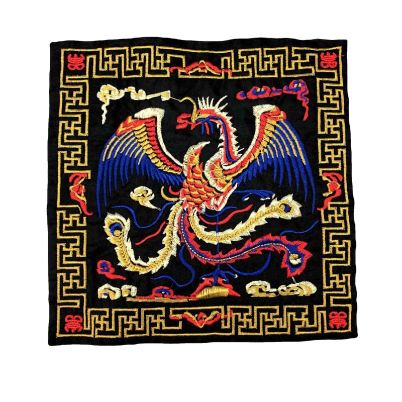 Nova etnička izvezena zakrpa s motivom crane, poliester vlakna, namijenjena odjeći, marka Fusheng Da