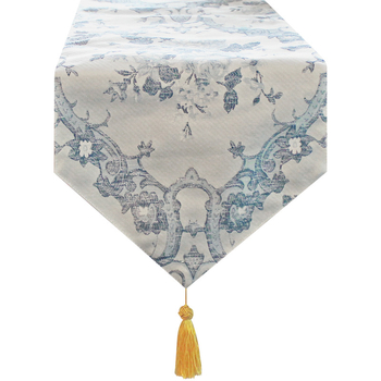 Zastavica za stol – satenski žakard, 100% poliester, Marka Yu Luo, Uzorak: Drugo