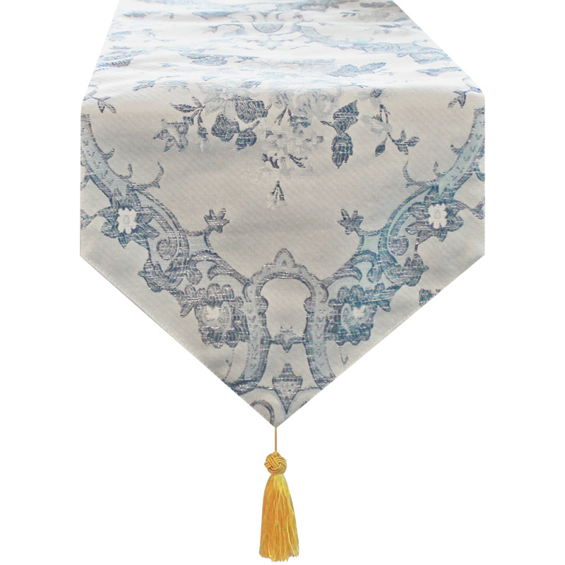 Zastavica za stol – satenski žakard, 100% poliester, Marka Yu Luo, Uzorak: Drugo