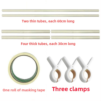 Kit de broderie în cruce cu suport pentru clipsuri, bază din material plastic, țesătură 9CT, stil Nordic