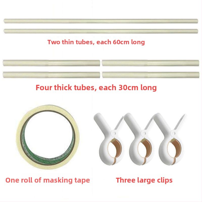 Kit de broderie în cruce cu suport pentru clipsuri, bază din material plastic, țesătură 9CT, stil Nordic