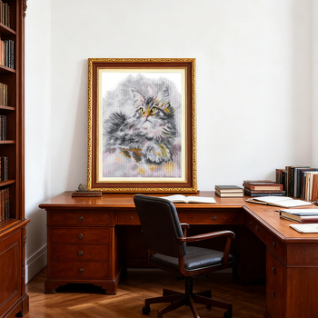 Kit de broderie cu cruce – Peisaj pe pânză 14ct din bumbac ecologic