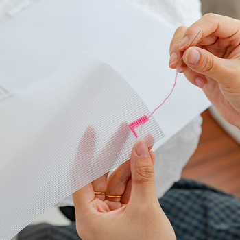 Koreai stílusú EVA keresztszemes hímzőkészlet műanyag hálóval ellátott lemezen