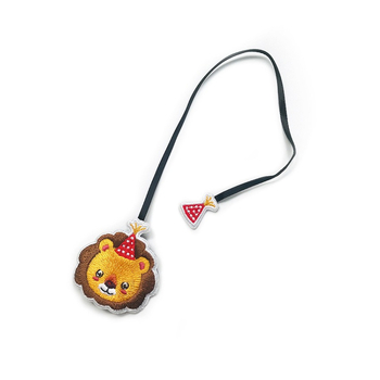 Textilt könyvjelző hímzett, poliészter, rajzfilm/anime minta, modern letisztult stílus, kész termék, másik hímzési típus