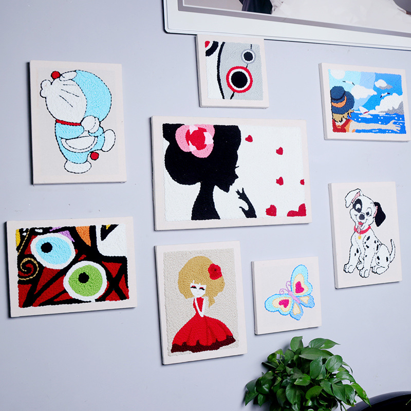 DIY set za izradu šivanja na platnu — Motivi Cvijet i Leptir, Križni bod 11-CT, Materijal Poliester-Pamučna platna