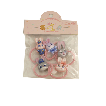 Dječja kopča za kosu – policijski zec iz crtanog filma, ručna izrada, plastika/smola, serija Princeza