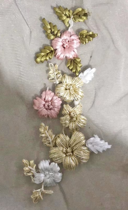 3D smolasta patch s cvijetom za odjeću - ručno izrađeni DIY dodatak, marka Runxuan Clothing