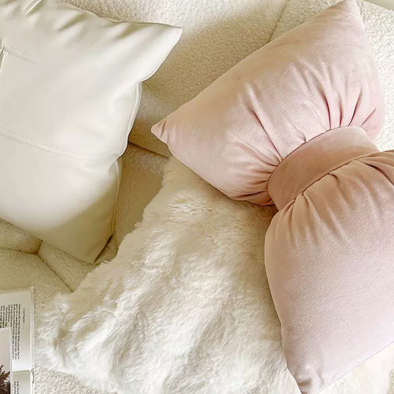 Jastučnica Bow tie serija, poliester, nordijski stil, za dnevni prostor