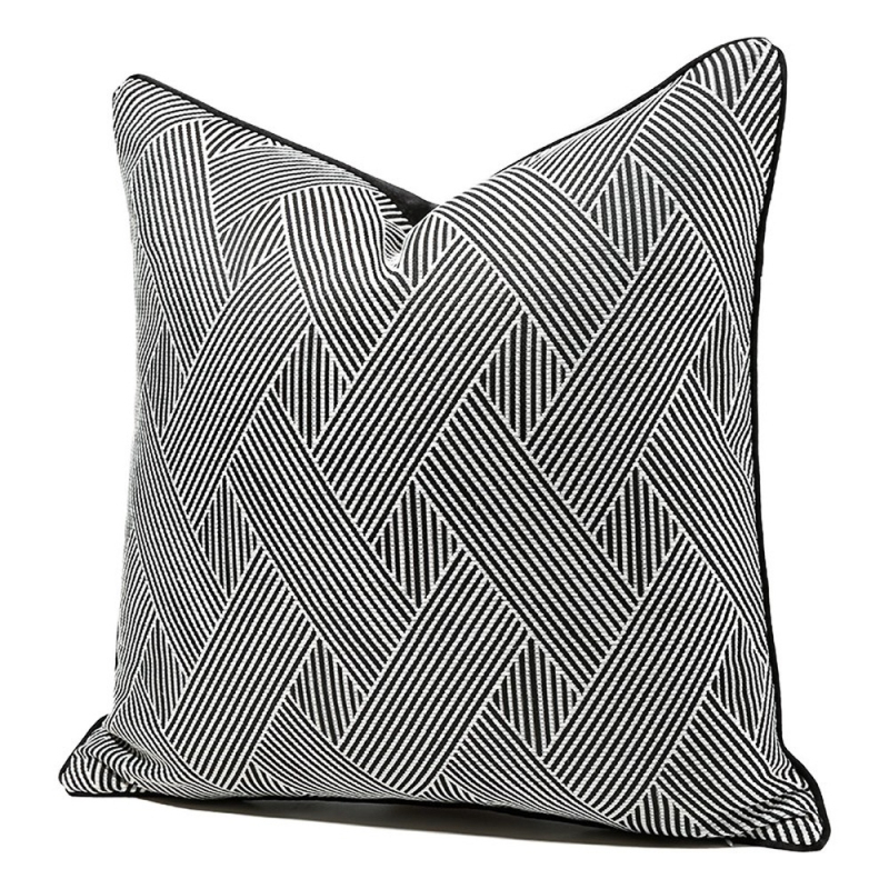 Navlaka za jastuk VIALINEN, poliester, prugasti uzorak, lagani luksuzni stil