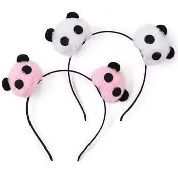 Panda traka za kosu – plast/smola, ručna izrada, korejski stil, svjež i sladak, za djecu