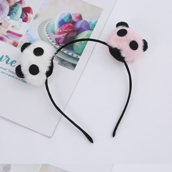 Panda traka za kosu – plast/smola, ručna izrada, korejski stil, svjež i sladak, za djecu
