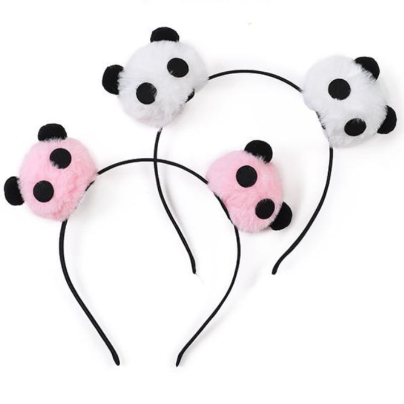 Panda traka za kosu – plast/smola, ručna izrada, korejski stil, svjež i sladak, za djecu