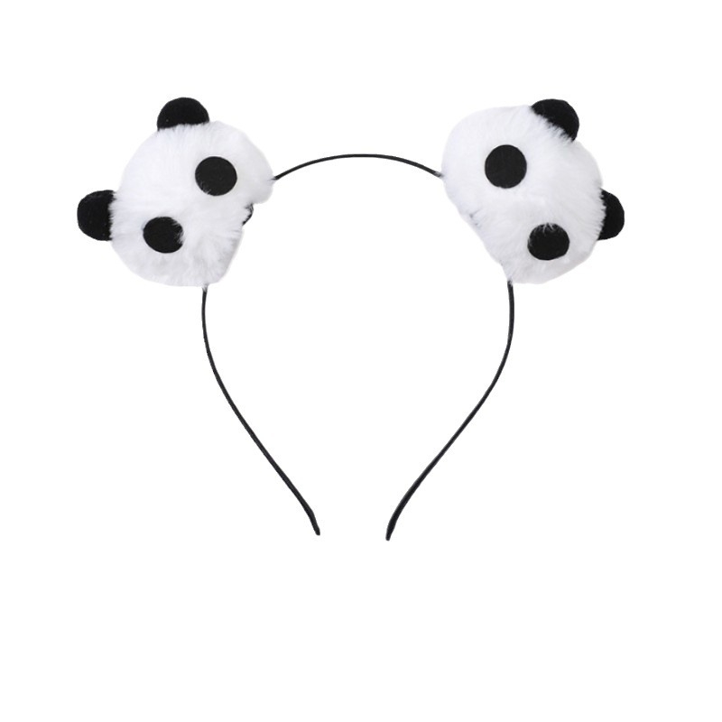 Panda traka za kosu – plast/smola, ručna izrada, korejski stil, svjež i sladak, za djecu