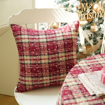 Husă pentru pernă, poliester, imprimat festiv, stil INS