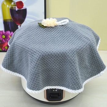 Acoperire multifuncțională pentru bucătărie cu model de ananas, protecție împotriva prafului și spațiu de depozitare pentru electrocasnice mici, poliester, stil simplu-modern, Prosop din fleece coral