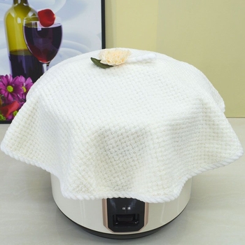 Acoperire multifuncțională pentru bucătărie cu model de ananas, protecție împotriva prafului și spațiu de depozitare pentru electrocasnice mici, poliester, stil simplu-modern, Prosop din fleece coral