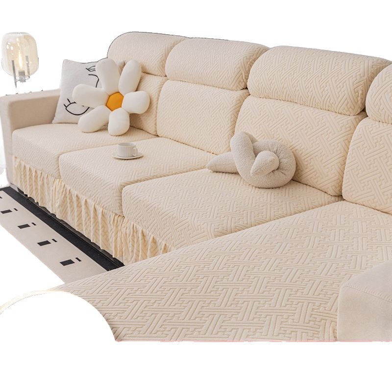 Husă de canapea din poliester, foarte elastică – model cu dungi, stil Nordic, pentru canapea generală, potrivită pentru toate anotimpurile