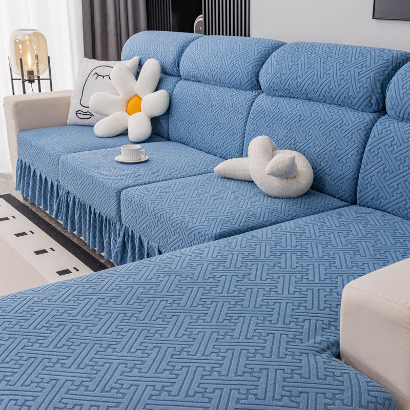 Husă de canapea din poliester, foarte elastică – model cu dungi, stil Nordic, pentru canapea generală, potrivită pentru toate anotimpurile