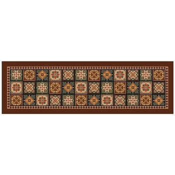 Față de masă din piele PU, impermeabilă, rezistentă la praf și la ulei, cu izolație anti-arzare; formă dreptunghiulară; model cu animale desen animate; stil modern și simplu.