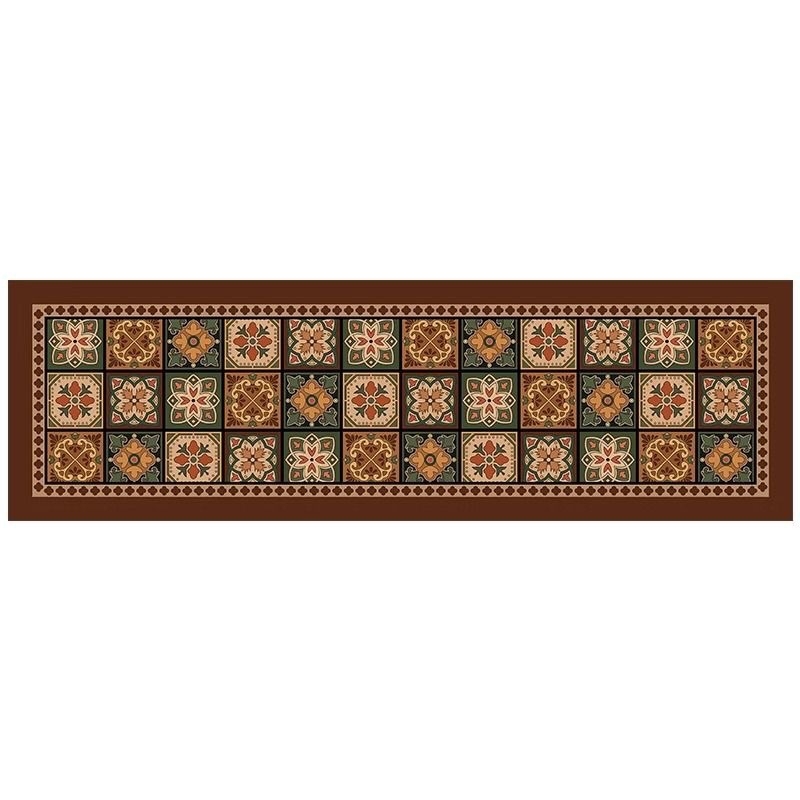 Față de masă din piele PU, impermeabilă, rezistentă la praf și la ulei, cu izolație anti-arzare; formă dreptunghiulară; model cu animale desen animate; stil modern și simplu.