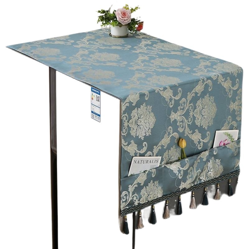 Husă de praf pentru frigider din material textil, potrivită pentru modele cu o ușă sau două, protecție împotriva prafului pentru sufragerie