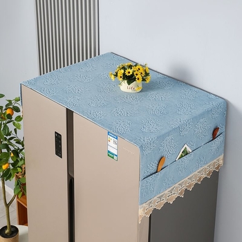 Husa dantelata pentru electrocasnice – pentru frigider și mașină de spălat cu tambur, material textil, stil simplu modern, living