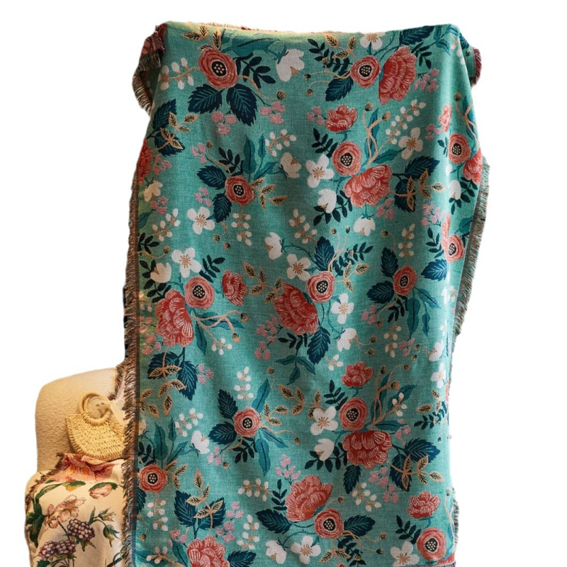 Acoperire pentru canapea în stil american, antiderapantă, patru anotimpuri, material poliester-bumbac