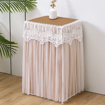 Husă de protecție cu dantelă pentru noptieră, stil simplu și modern, marca Unique, pentru living