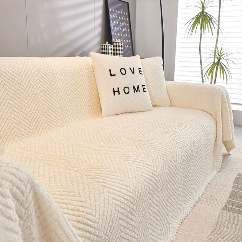 Husă din velur pentru canapea, sufragerie, protecție împotriva zgârieturilor pisicilor, stil simplu și modern, universal pentru toate anotimpurile