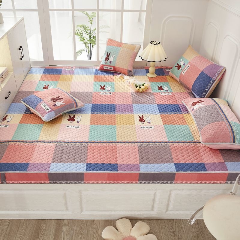 Lenjerie de pat electrică pentru tatami, cu husă universală pentru saltea, bumbac, stil pastoral, husă anti-praf