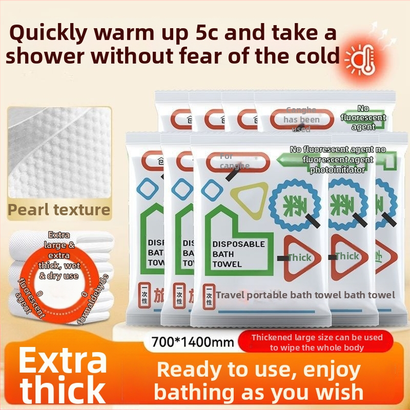 Ühekordsed vannitoa rätikud, Ekstra paksud, Puuvillane, Lame kudumine, Vees imendumine 0–5 s